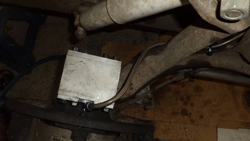 brake line is a little tight