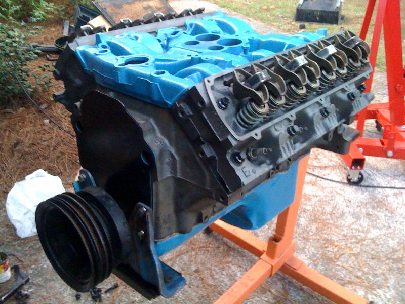 New engine getting prettied up for install