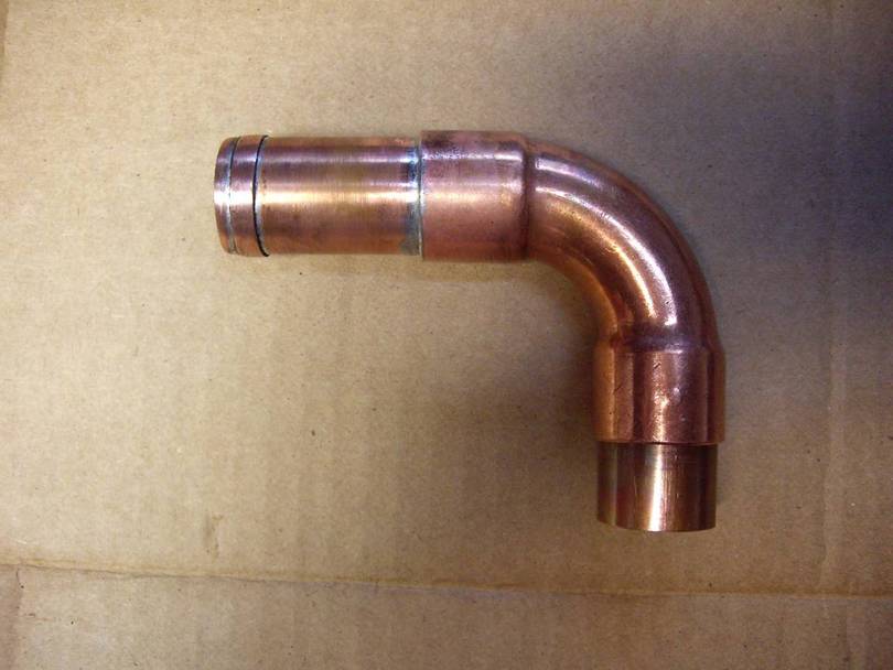 Bead Soldered to 1" Tube