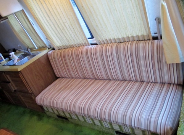 sofa / bunks with slip covers