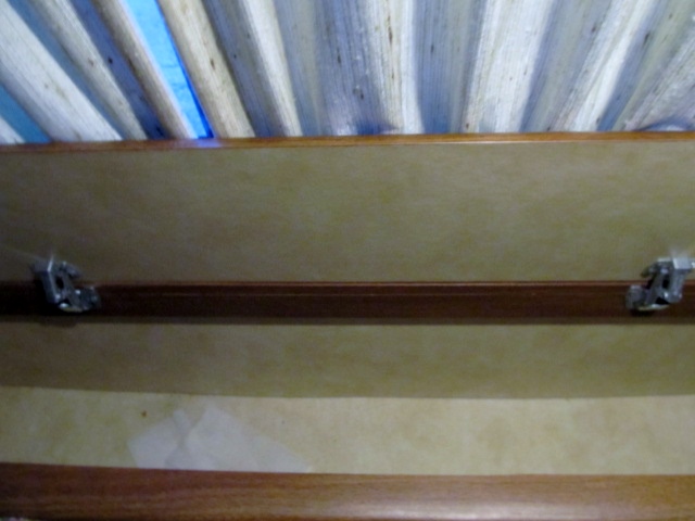 storage behind rear settee