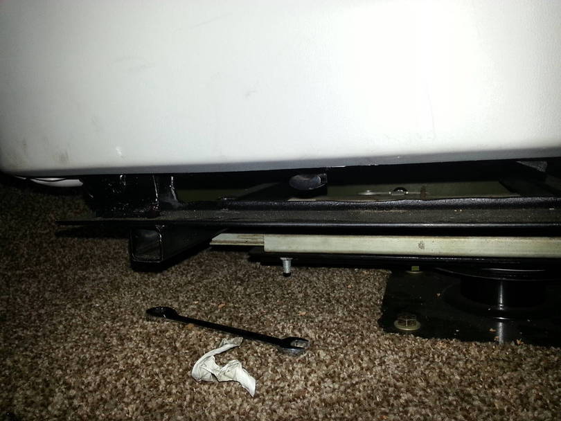 side view with original sliders hardware