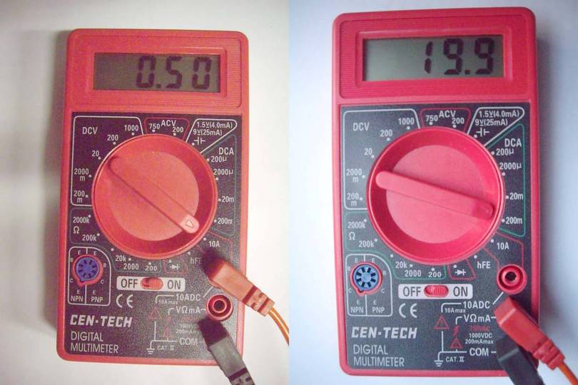 1157 bulb = 500 mA  - HF LEDs 19.9 mA
