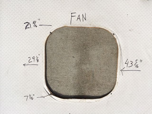 Headliner Panel Measurements