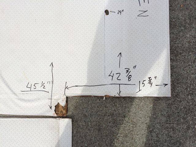 Headliner Panel Measurements