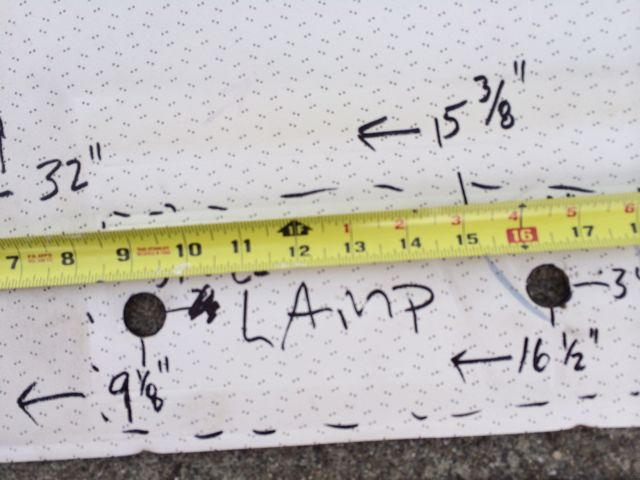 Headliner Panel Measurements