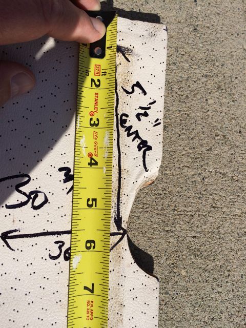 Headliner Panel Measurements