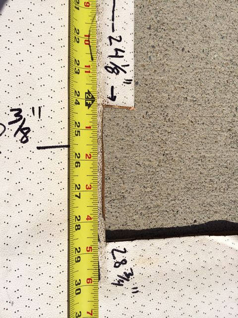 Headliner Panel Measurements