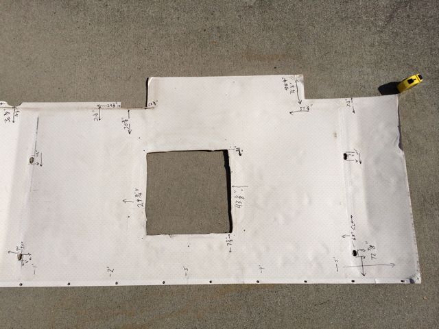 Headliner Panel Measurements