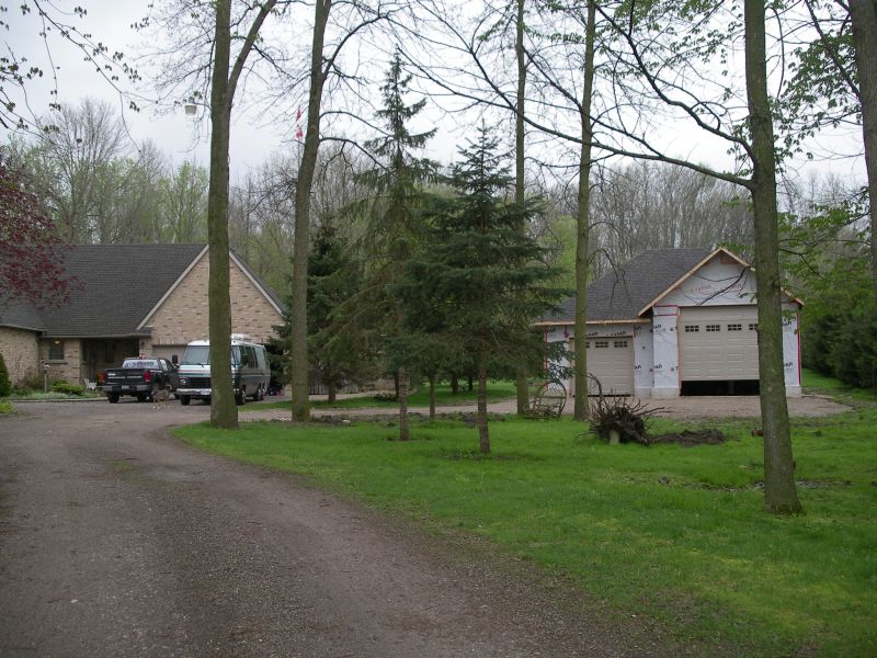 A view from the driveway