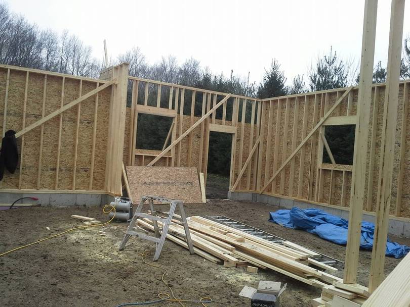 walls going up
