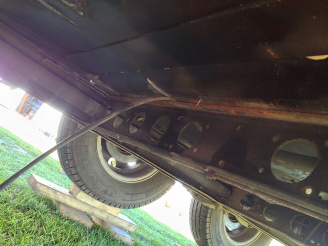 hose squased under frame