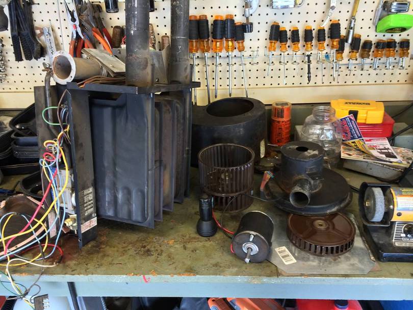 fan assembly removed