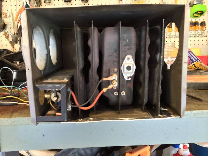 furnace is slid into housing