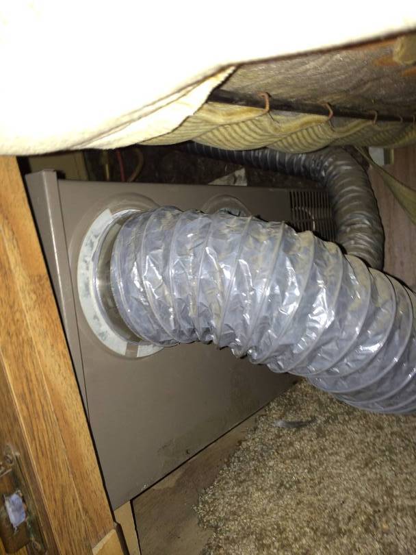 hoses re-connected