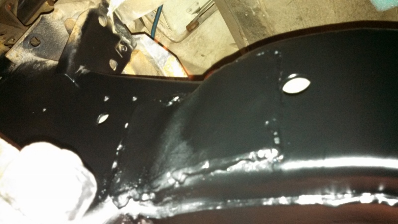 Frame repair painted