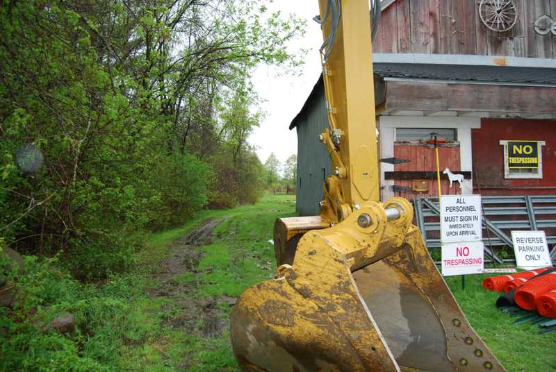 Before Starting Road on West Side of Barn 1
