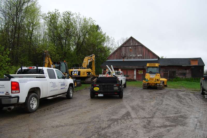 Equipment for Road on West Side of Barn