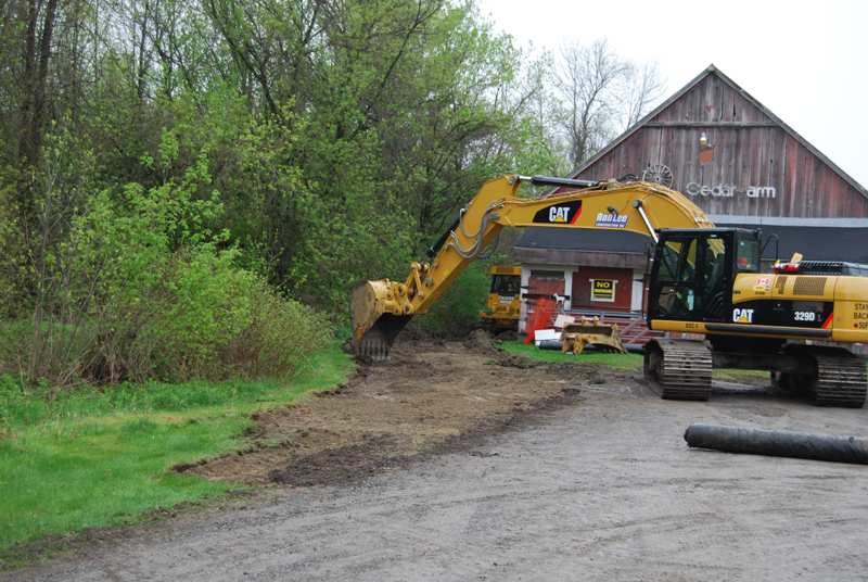 Starting Road on West Side of Barn 1