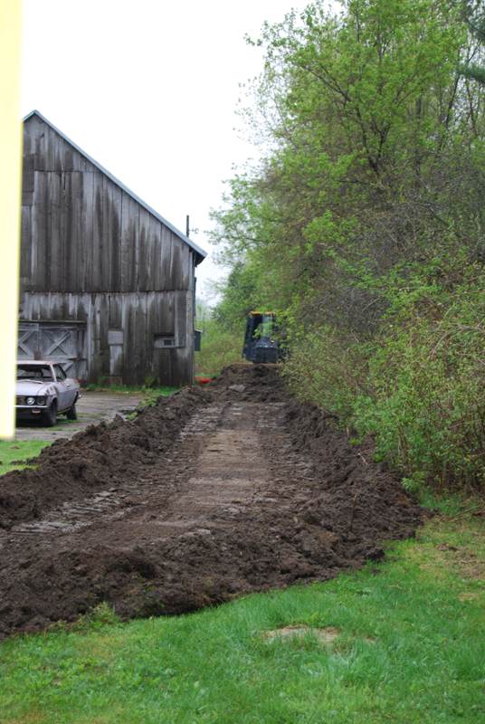 Starting Road on West Side of Barn 2