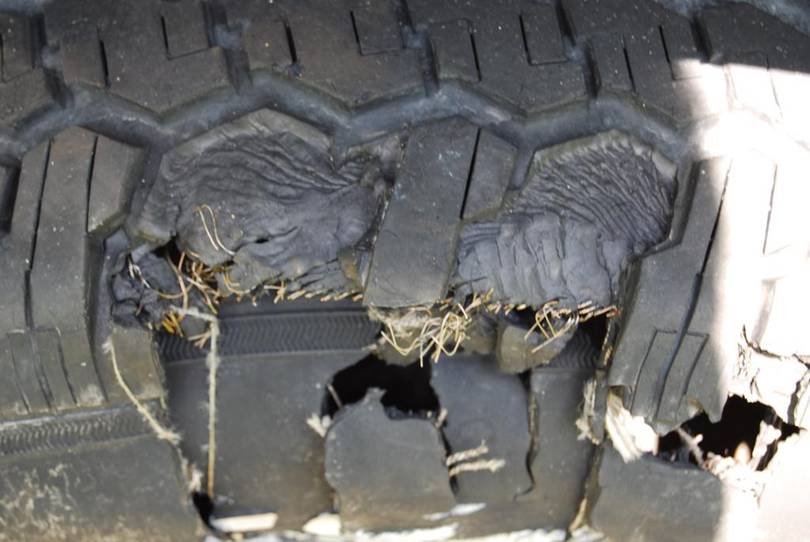 Right Rear Tire Blow-out at 70mph #2