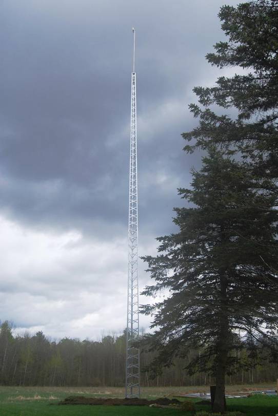 The rest of the tower installed.