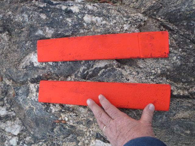 Blaze Orange leaf spring for jacking bogie