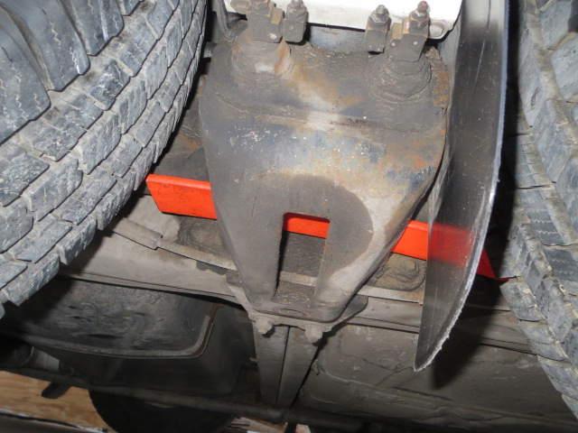 Blaze Orange leaf spring for jacking bogie