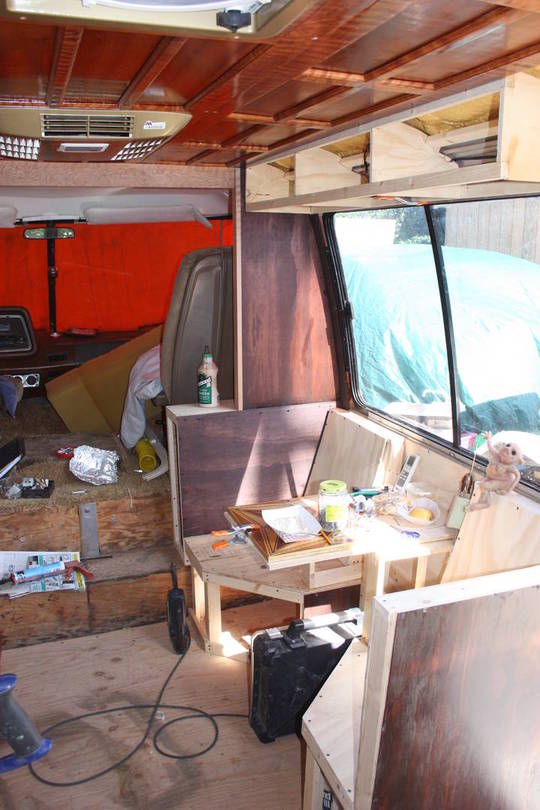 Interior work continues