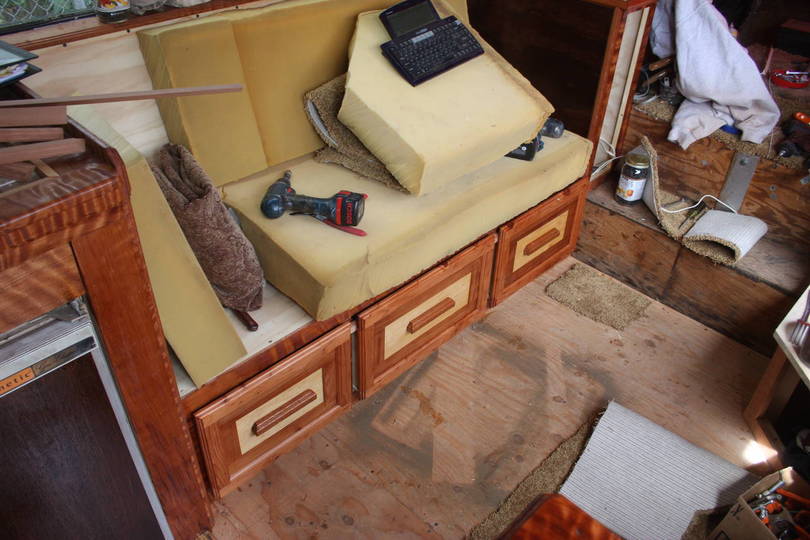 Interior work continues