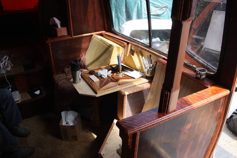 Interior work continues