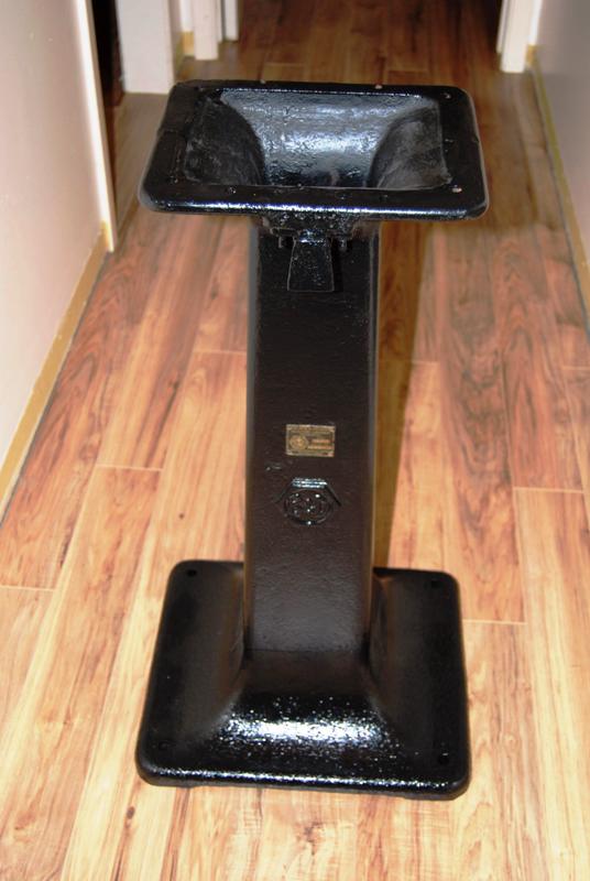 An Older Black and Decker Grinder Stand