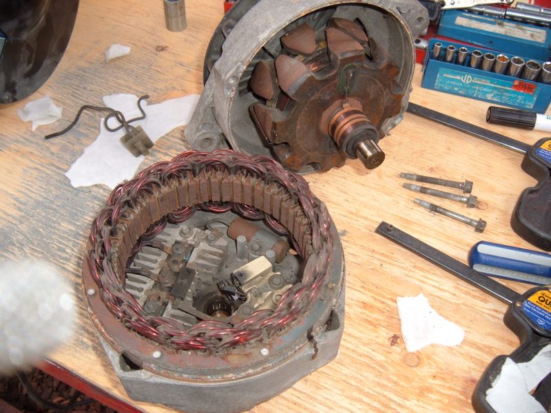 Breaking apart the alternator