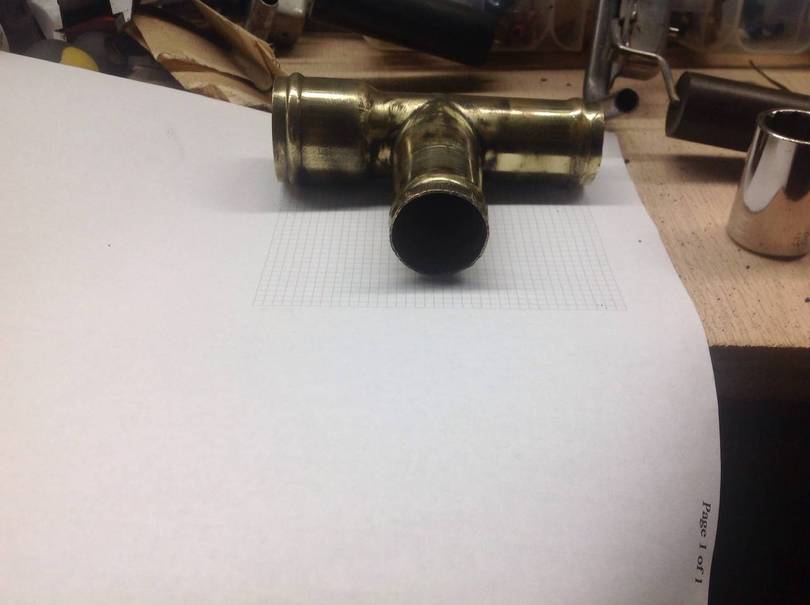 Restored fuel fill tee