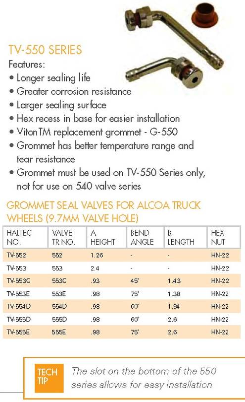 Haltec Tire Valve Stems