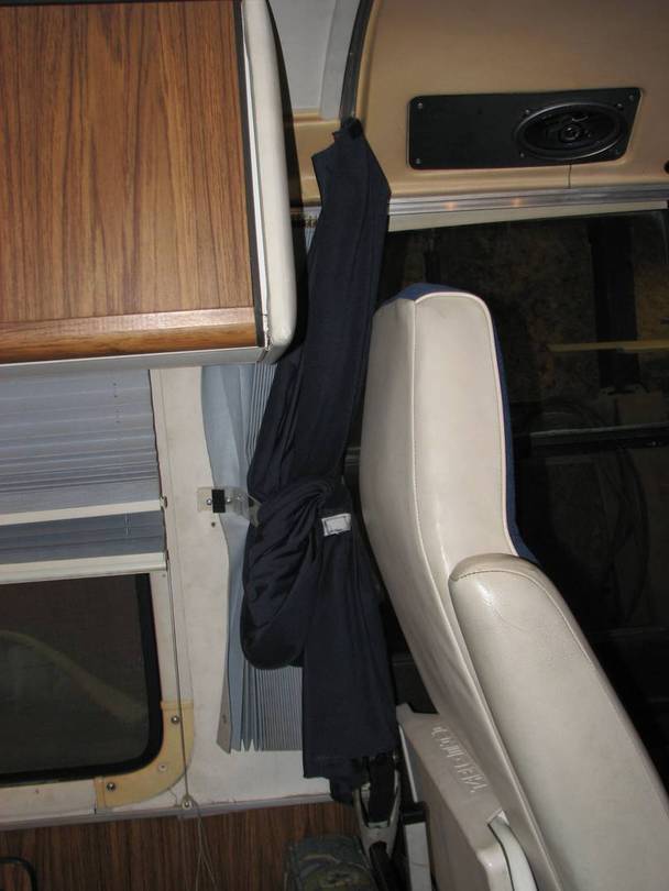 Port Curtains Stowed