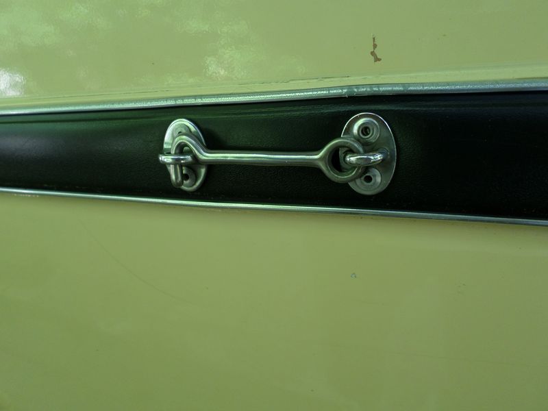 Hook and Eye Door Keeper Stowed