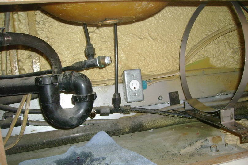 Installing Isotemp water heater.