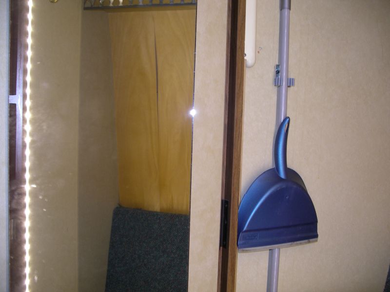 LED strip in closet