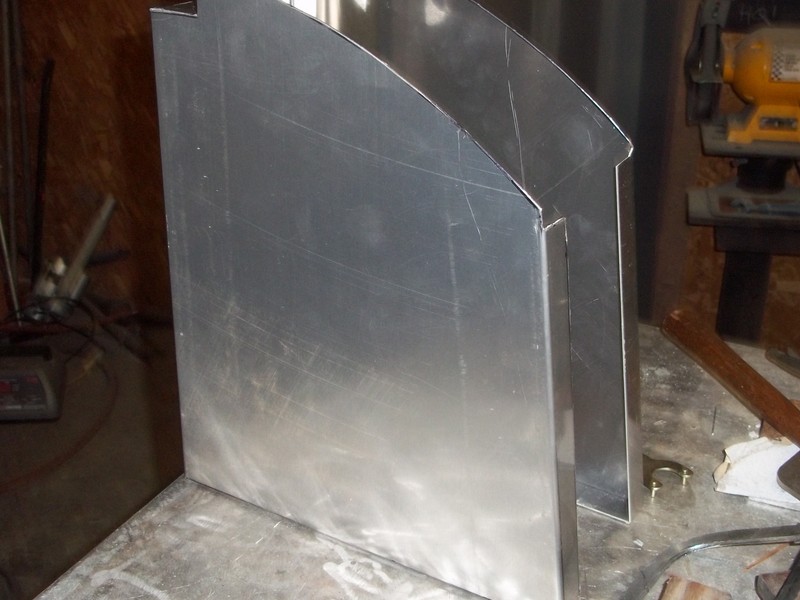 Aluminum cabinets being built.