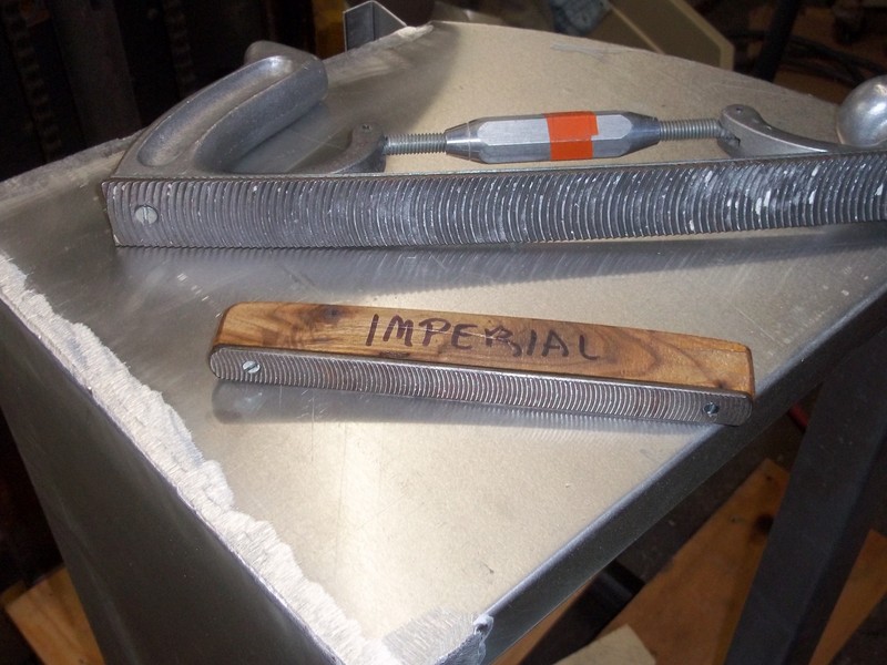 Aluminum cabinets being built.