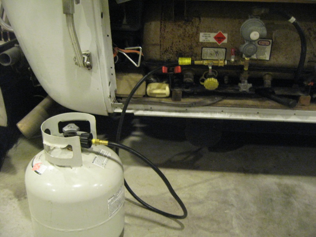 DOT Propane tank hookup