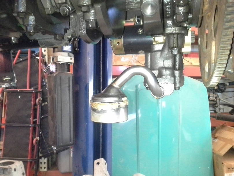 Oil pump pickup tube mod