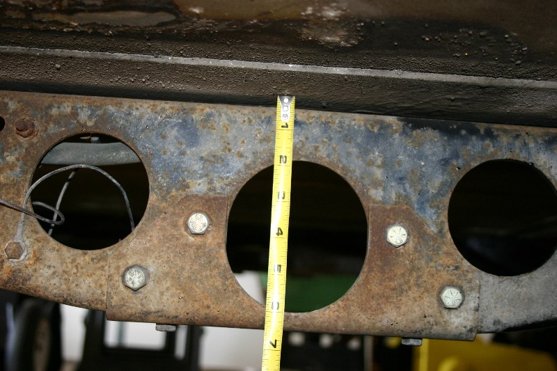 Tank Drain Hole Through Cross Beam