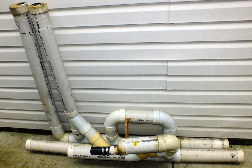 Gray water tank, dismounted