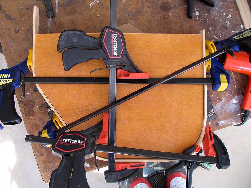 shaping edging on table