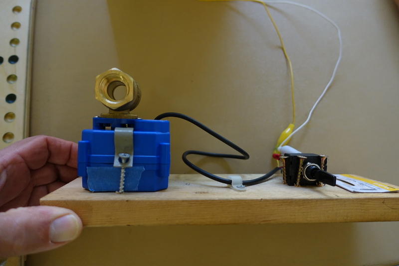 Electric heater control valve