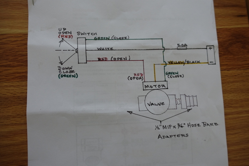 Electric heater control valve