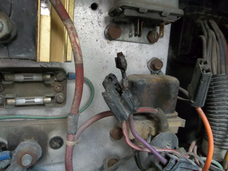 Burned Blower High Speed Relay and Pigtail