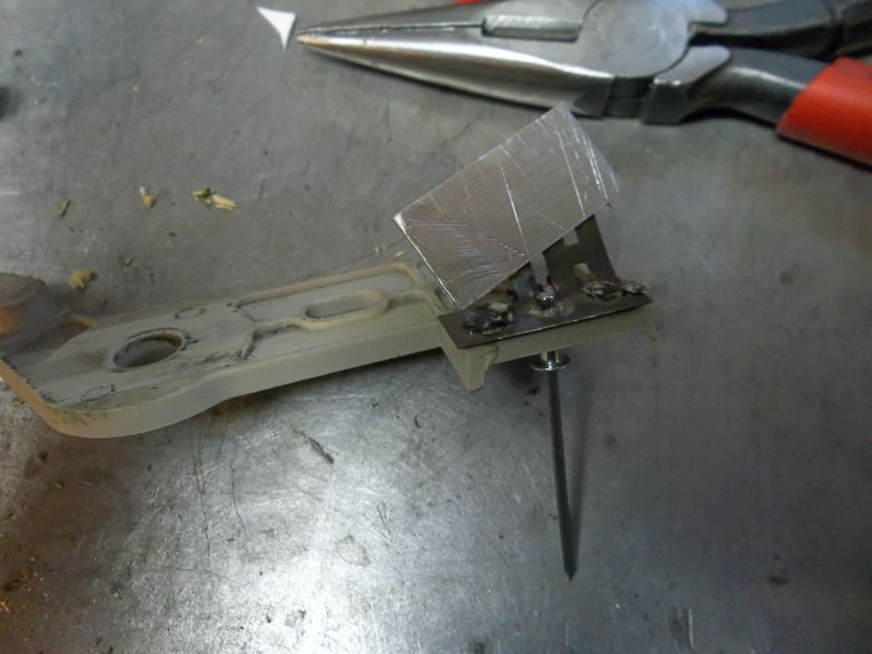 Using Rivits to mount the wiper fingers.